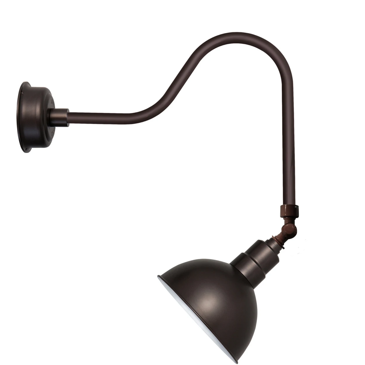 14 Blackspot LED Sign Light with Sleek Arm in Mahogany Bronze