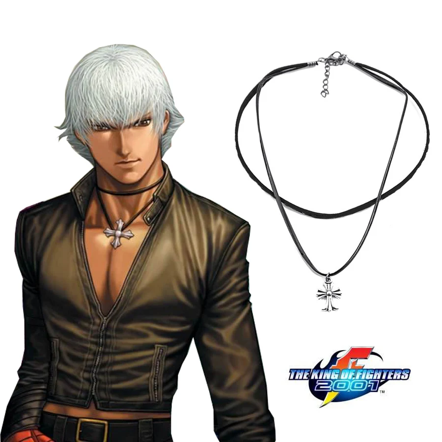 King of Fighters 99 K DASH Cross Nacklace Game Cosplay Accessoriesin