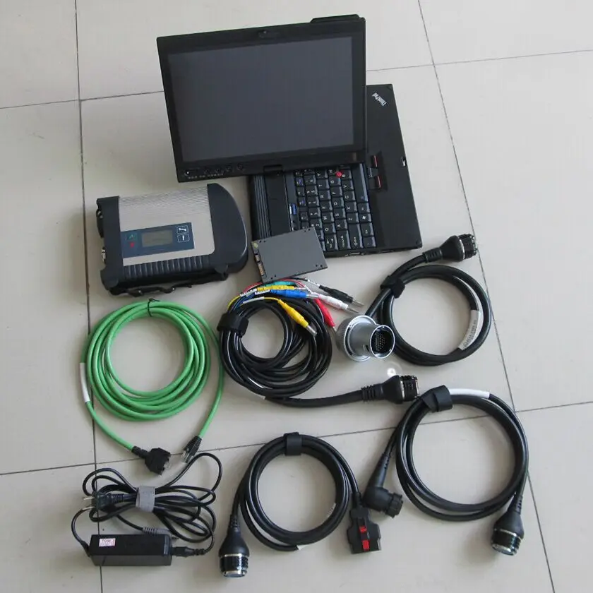 

Newest mb star c4 sd connect diagnostic tool with newest software V2019.07 ssd with x201t laptop touch screen