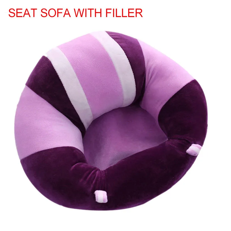 Чехол для дивана, детское плюшевое кресло, обучающее сидеть, удобное детское гнездо, слоеное моющееся, без наполнителя, кресло для дивана - Цвет: with filler 6