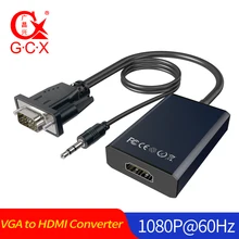 GCX VGA to HDMI Converter Cable With Cable Audio Power 1080P VGA2HDMI Male to Female Adapter for PC laptop to HDTV Projector цена GCX VGA to HDMI Converter Cable With Cable Audio Power 1080P VGA2HDMI Male to Female Adapter for PC laptop to HDTV Projector цены онлайн