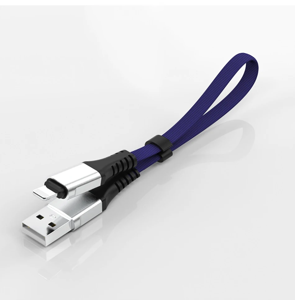 !ACCEZZ USB Charge Data Cable Lighting For iphone XS MAX XR X 8 7 6 6S 5S Plus Charging Cables For iPad Mini Short Charger Line (11)