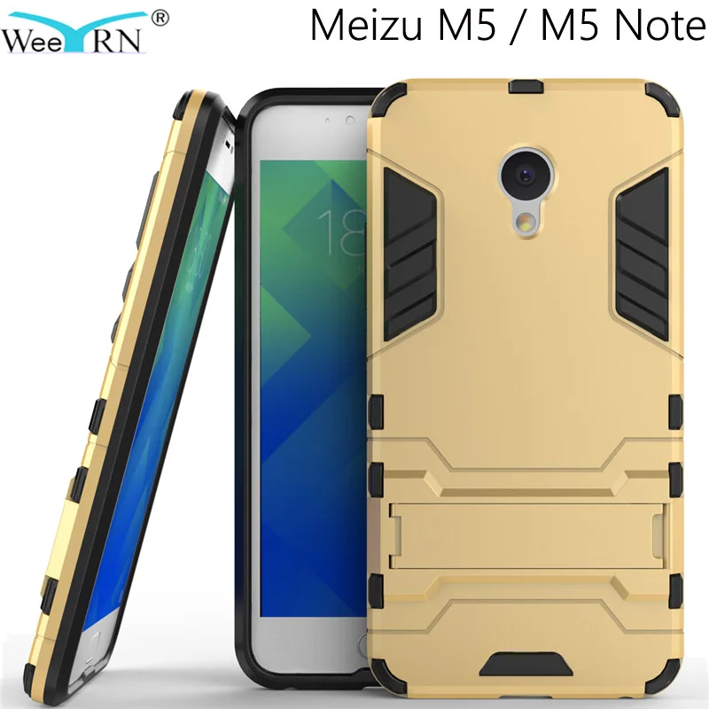 

Case360 Armor Protective Plastic+Silicone Cover for Meizu M5 Note/ Meizu M5 Stand Case Ultra Slim Anti-Shock Hybrid Cover