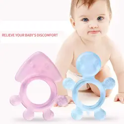 Игрушки-Жвачки Детские Силиконовые учебная зубная щетка безопасный, не содержит БФА малыша Прорезыватель прорезывания зубов кольцо