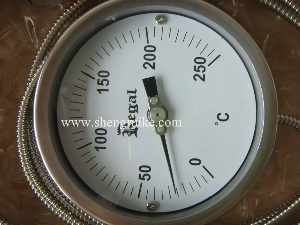 SS304 0 C до 250C 2M капиллярный биметаллический термометр|thermometer|thermometer bimetalthermometer capillary