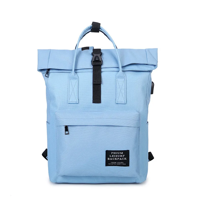 Goede Nieuwe Vrouwen Externe USB Lading Rugzak Canvas Rugzak Mannelijke Mochila Escolar Meisjes Laptop Rugzak Schooltassen Rugzak voor tieners