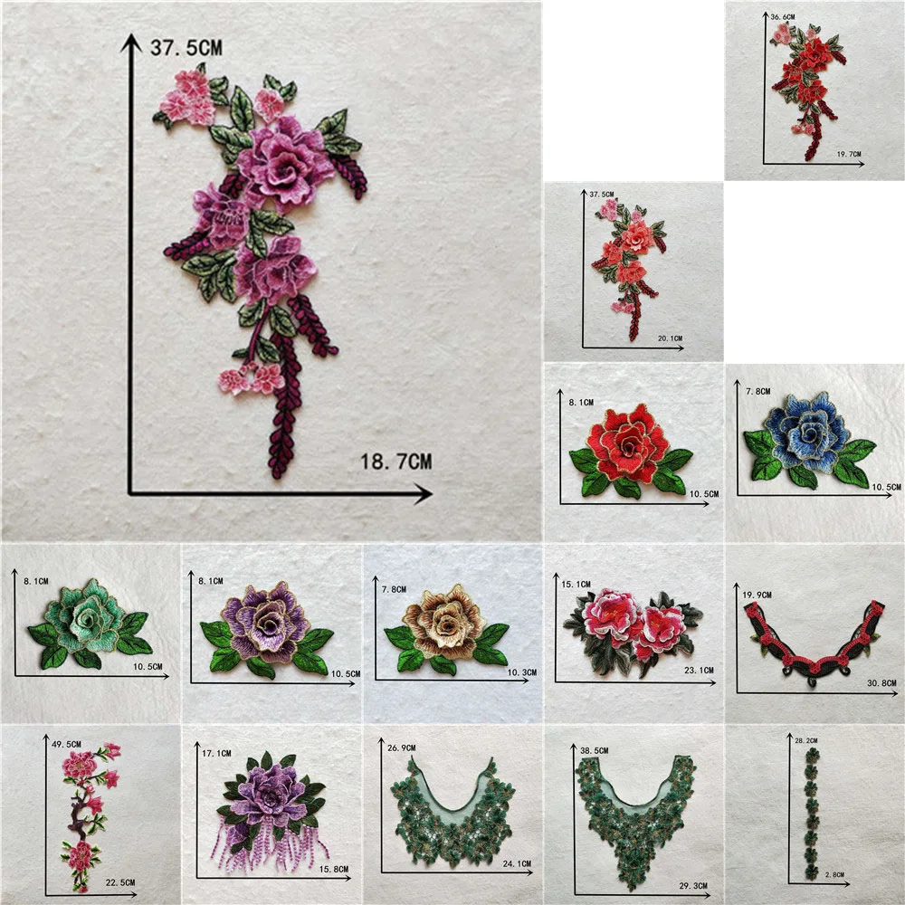 

New arrive Hot sale Beautiful Lace Embroidery Lace Collar Applique DIY Sewing Neckline Clothing Decorate Accessories 1pcs sell