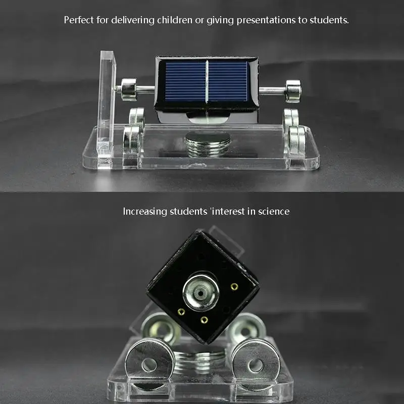 Solar Horizontal Four-Side Magnetic Levitation Mendocino Motor Stirling Engine Education Model