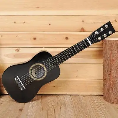Гавайская гитара 23 дюймов Детские Гитары может играть тип ребенка Гитары подарок на день рождения Детские Музыкальные инструменты звук игрушки - Цвет: black