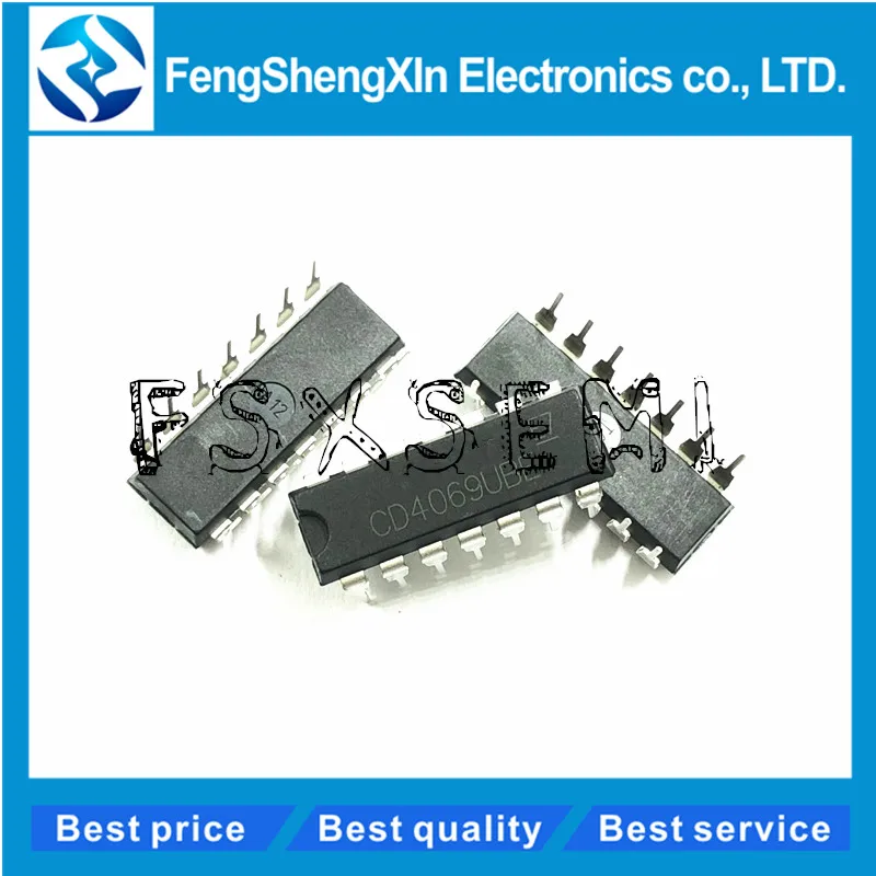 10pcs New CD4069UBE CD4069 DIP-14 IC