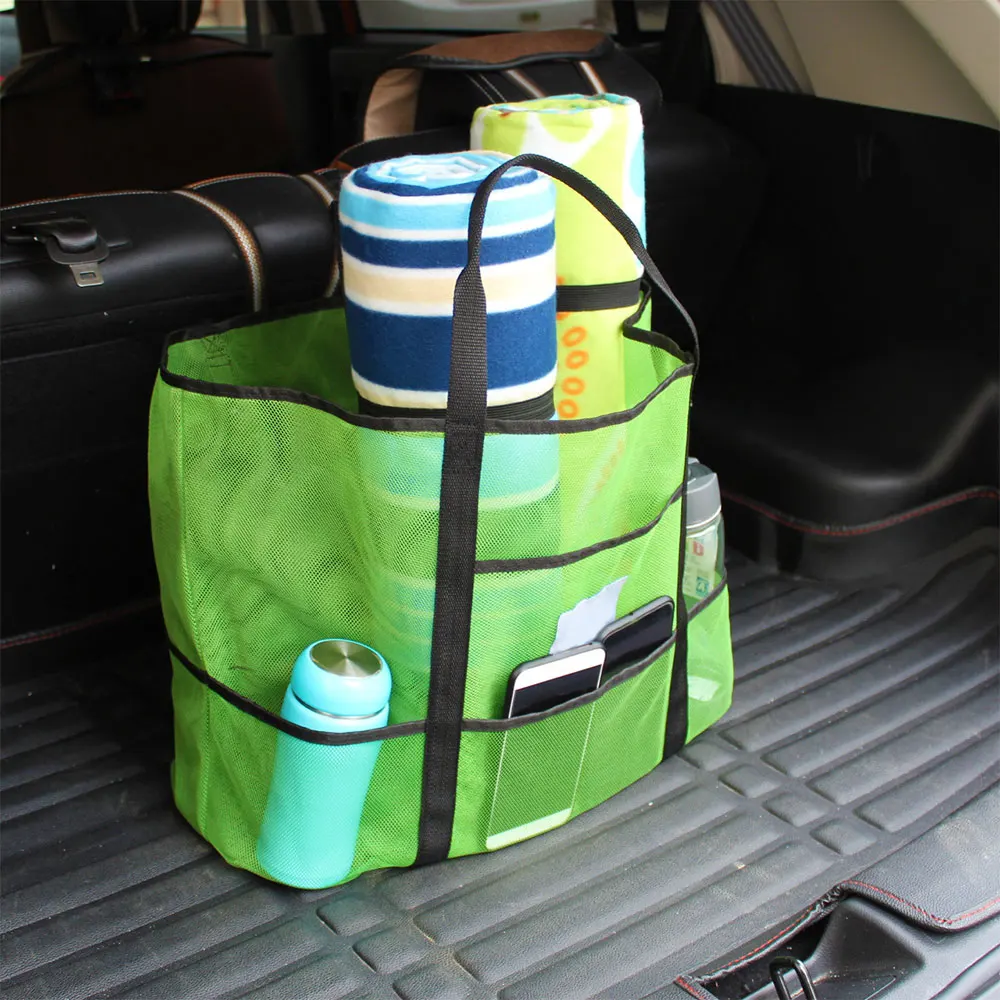 Портативная быстросохнущая Сумка-тоут с 7 карманами, Несессер для туалетных принадлежностей, сетчатая сумка, сумки для пикника, походов на открытом воздухе