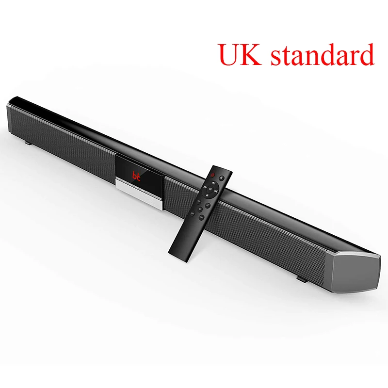 UK standard LEORY R1 пульт дистанционного управления Саундбар для домашнего кинотеатра 40 Вт Bluetooth Саундбар динамик домашний ТВ Беспроводной сабвуфер оптический коаксиальный USB - Цвет: UK standard