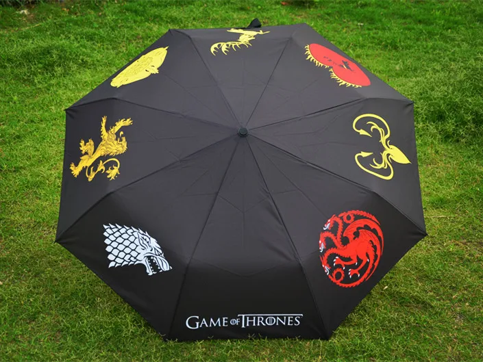 

Game of thrones house stark greyjoy lannister tyrell targaryen black umbrella