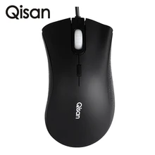 Qisan N1 Wired Office Mouse Gaming Mouse USB Optical Mouse Gamer 1200 DPI with 3 Button for PC Laptop Desktop Computer Game