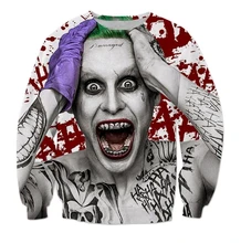 Las mujeres de Los Hombres Streetwear Comando Suicida Sudadera impresión 3D Harley Quinn Joker extraño personaje Jerséis Con Capucha Sudaderas Hombre