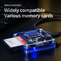 tf כרטיס 4-ב-1 USB Multi 3.0 פלאש קוראים כרטיסים חכמים מרובה זיכרון כרטיס קורא עבור USB3.0 / SD / TF / MS / CF כרטיס קורא micor כרטיס פלאש SD (5)