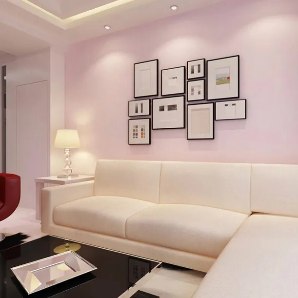 Plain Pink Wallpaper Warm Living Room Bedroom Background Plain Pink Wallpaper Warm Living Room Bedroom Background Clothing Hotel Pure Blue Black Free Shipping
