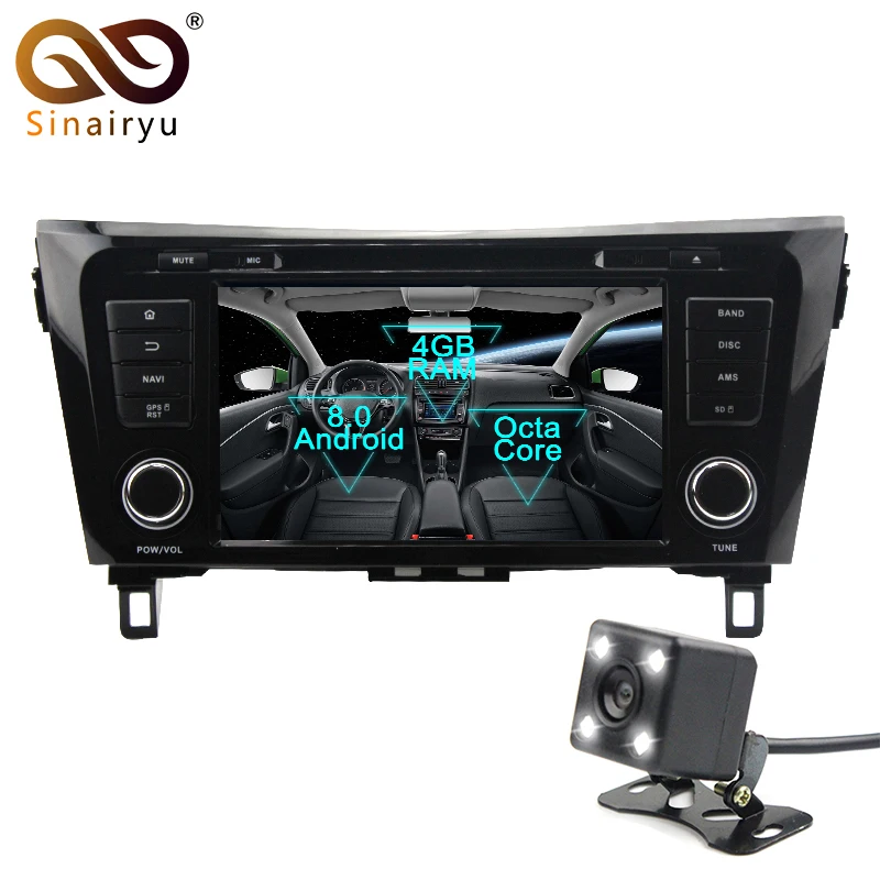 

2Din Android 8.0 Octa Core Car DVD Player for Nissan Qashqai X-Trail 2014-2016 GPS Navi Multimedia Radio Stereo Headunit
