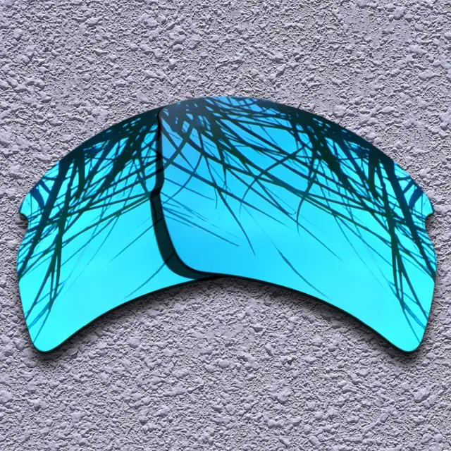 Blue Polarized Replacement Lenses for Oakley Flak 2.0 XL Black Flak 2.0 Square Frame Acetate Polarised Sunglasses