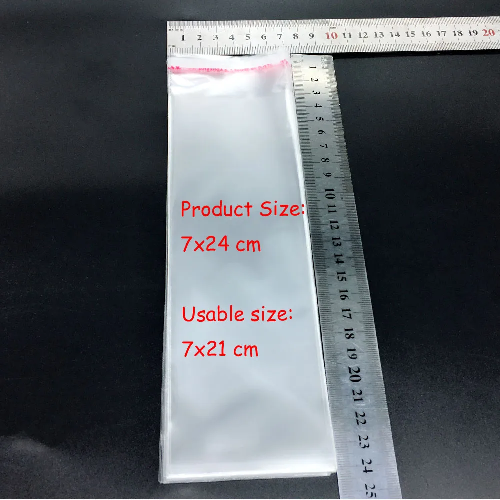

50pcs/Size/7x24cm-OPP-Clear-Seal-Self-Adhesive-Plastic-Jewelry-Packing-Bags