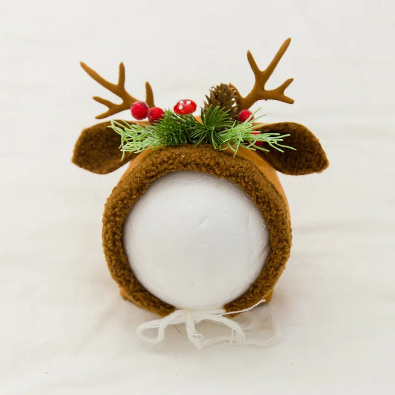 Newborn photography props baby photo shoot infant baby deer photo shoot hair photo studio costume accessory hair accessory