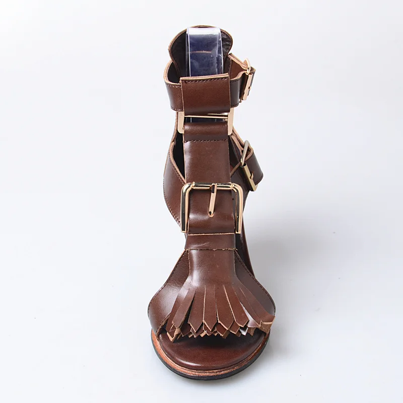 Sandali Pumps Donna Scarpe Alti Opea Coffee Mabaiwan Del Feminino Toe Tacchi Casual Nappa Cuoio Gladiatore Estate Genuino Sexy apC1wFnx