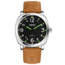 Creative Montre De Mode Vintage Hommes de Noctilucent Étanche Bracelet En Cuir Spor Armée Montre, Quartz Bracelet En Acier Inoxydable Montres
