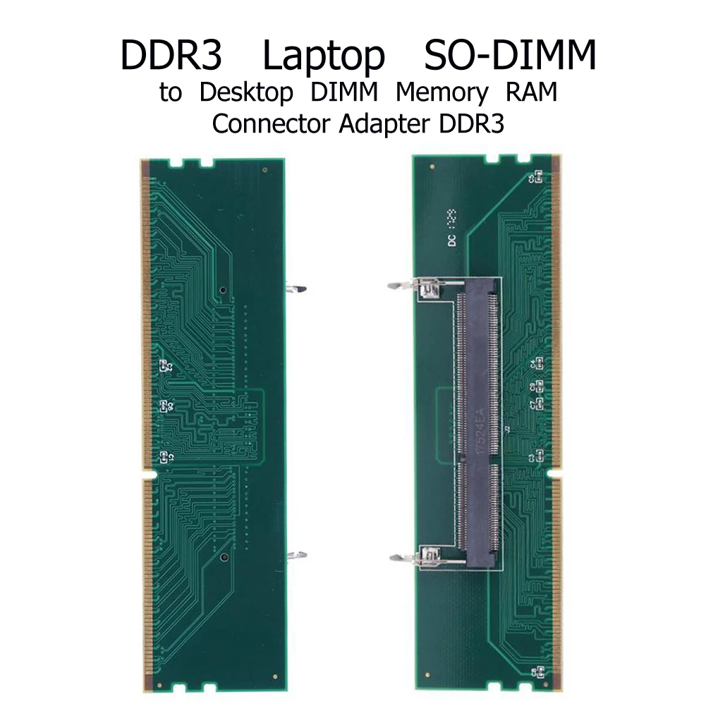 New DDR3 SO DIMM To Desktop Adapter DIMM Connector Memory Adapter Card 240 To 204P Computer Component Accessory