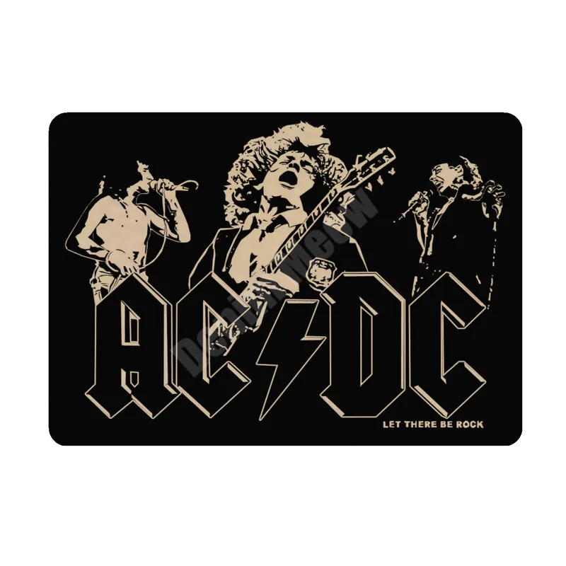 20x30 см ACDC винтажные металлические жестяные вывески для бара, кафе, паба, казино, домашний декор, тарелки в стиле ретро, музыкальная доска, художественный плакат, рок наклейки на стену N264 - Цвет: K