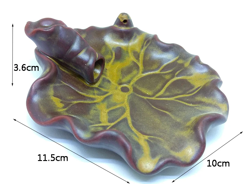 Новый Керамика горелка-Лотос дым курильница для благовоний держатели конусная кадильница Home Decor чайхана орнамент мини стол предложение
