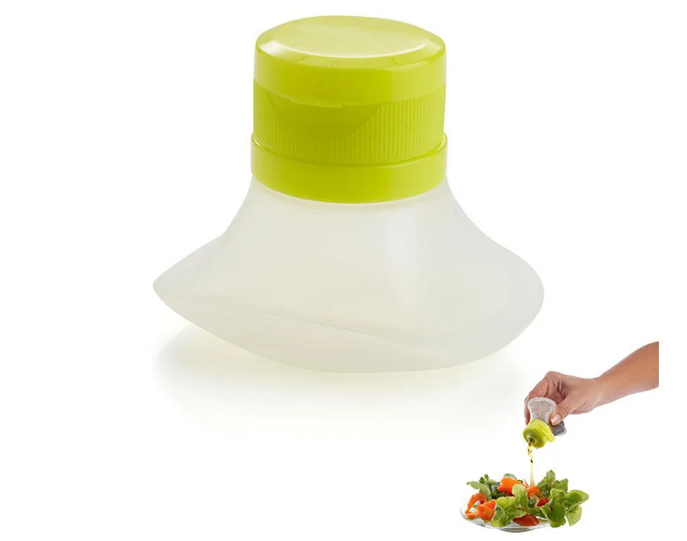 Мини Силиконовые салатные контейнеры для хранения небольшой Dip приправ Герметичные банки для соусов сжимаемая бутылка кухонные инструменты 2 унции