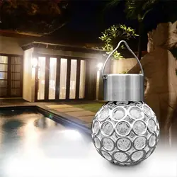 ICOCO 8 см Подвесной солнечный светильник мини светодиодный меняющий цвет мяч садовый подвесной светильник Открытый Пейзаж двора