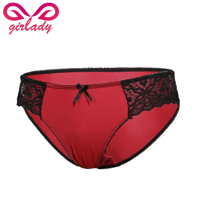 GIRLADY Lace Spandex Women Panties Brand Patchwork Design Briefs Luxury