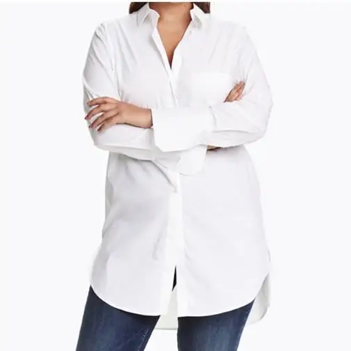

Blouse Size 3XL 4XL 5XL 6XL 7XL Women Clothing Formal OL Style Long Sleeve Retro Mori Shirt Basic Big Size Loose Blouse E739