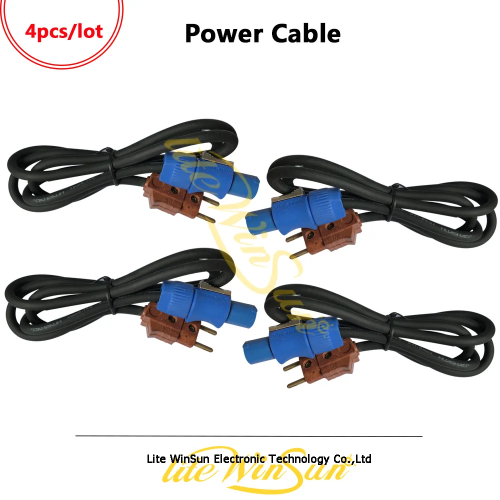 Litewinsune 4PCS Free Ship Stage Lighting Power Cable with PowerCon and