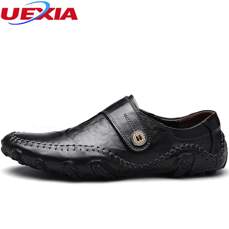 

Manual Sewing Leather Casual Driving Shoes Breathable Men's Gommini Moccasins Slip On Men Shoes Design Flats Loafers Masculino