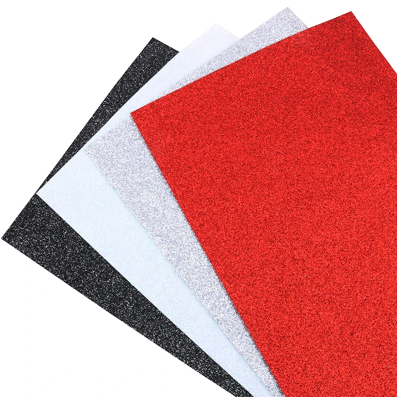 1.2mm thickness soft glitter non woven polyester felt DIY handmade home decoration sewing dolls material 21X30cm
