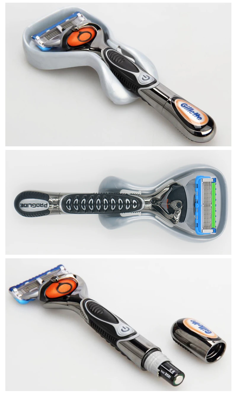 7 Gillette Fusion Proglide Flexball Power Razor Electric Shaving Razors Blades for men Safety Shave Men'S Beard Shaver 1 Holder 5 Blade