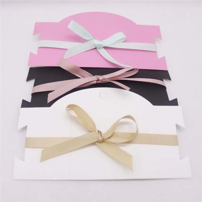 50 шт. 6.3x3.5" ярко-розовый клип-карта для волос чокер ожерелье дисплей карта принимаем логотип на заказ лого цену Экстра