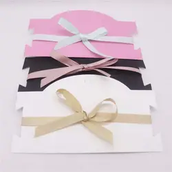 Бесплатная доставка 20 шт 9*16 см розовый и черный и белый заколки для волос и группа карты чокер дисплей карты принять логотип