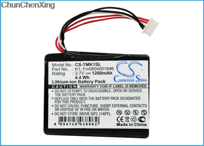 Аккумулятор Cameron Sino FM0804001846 1200 мАч K1 для TomTom One XL HD Traffic|Цифровые аккумуляторы| |