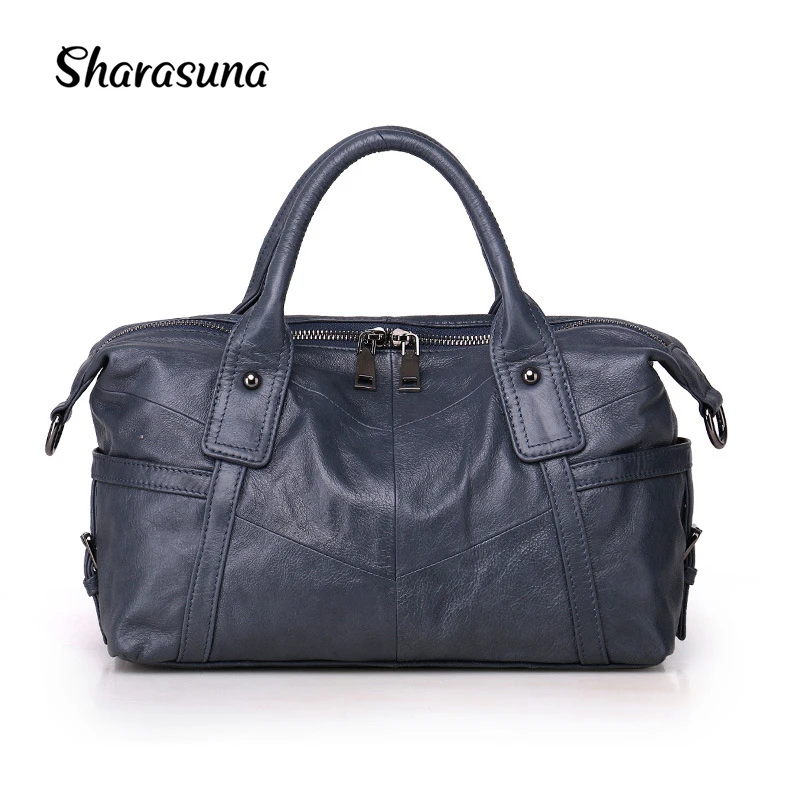 New Arrival Quality Genuine Leather Women Handbags 2018 Brand Boston Tote Bag Top-handle Famous Designer Shoulder Bags Totes цена New Arrival Quality Genuine Leather Women Handbags 2018 Brand Boston Tote Bag Top-handle Famous Designer Shoulder Bags Totes цены онлайн