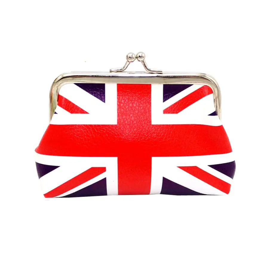 

Women Lady Fresh PU Leather Flag Small Wallet Coin Purse Hasp Wallet Purse Pillow Short Handbag Clutch Bag Hot Sale # BB