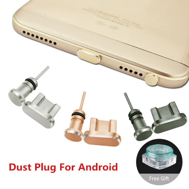 Металлический разъем Micro USB 3 5 пылезащитная заглушка для телефонов Samsung Huawei Xiaomi