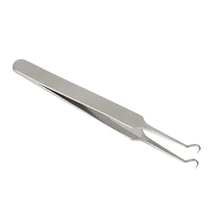 Elecool 10 pçs aço inoxidável acne agulha pinças removedor cravo cravo removedor de cravo ferramenta de cuidados com o rosto