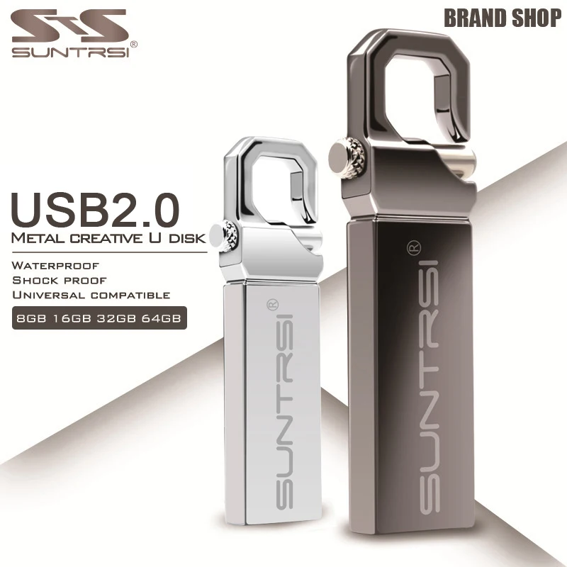 Suntrsi USB Flash Drive 128gb 64gb Pendrive High Speed 2.0 32gb 16gb Memory Stick Waterproof Mini Pen drive Free Shipping | Компьютеры и