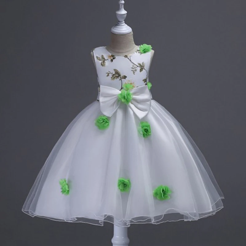 

Summer Korean version of the sleeveless flower girl dress flower dress children's birthday party dress