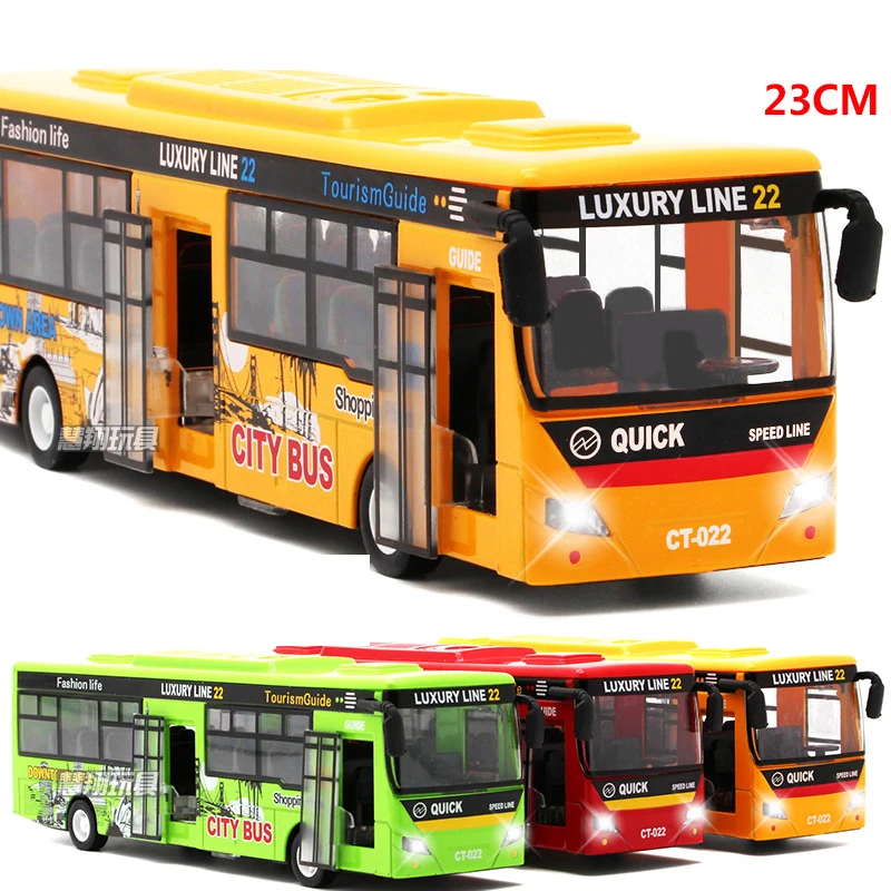 Large toy bus with opening doors Clearance
