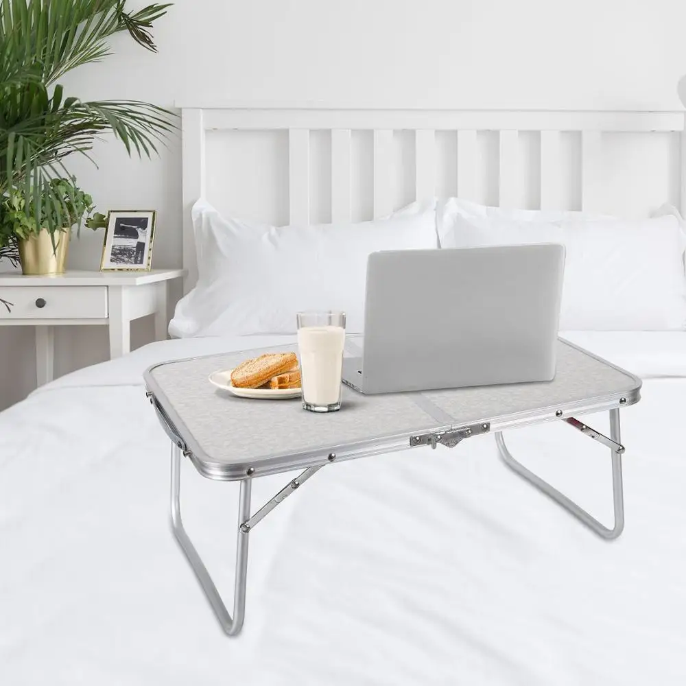 طوي طاولة كمبيوتر محمول Lapdesk الإفطار السرير تخدم صينية المحمولة البسيطة نزهة مكتب دفتر يدوية القراءة حامل ل الأريكة
