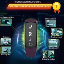 OLED сенсорный экран Водонепроницаемый nfc Bluetooth 4,2 смарт-браслет с монитором сердечного ритма фитнес-трекер умный Браслет